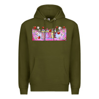 Army Green school nurse libbey glass Premium Hoodie - BundleAndBundleShop