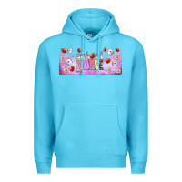 Ocean Blue school nurse libbey glass Premium Hoodie - BundleAndBundleShop