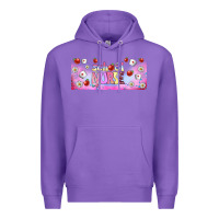 Purple school nurse libbey glass Premium Hoodie - BundleAndBundleShop