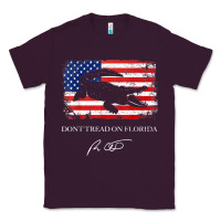 Plum Don_t Tread On Florida Governor Ron DeSantis 2022 USA Flag Classic Tee - minhPixels