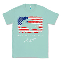 Seafoam Don_t Tread On Florida Governor Ron DeSantis 2022 USA Flag Classic Tee - minhPixels