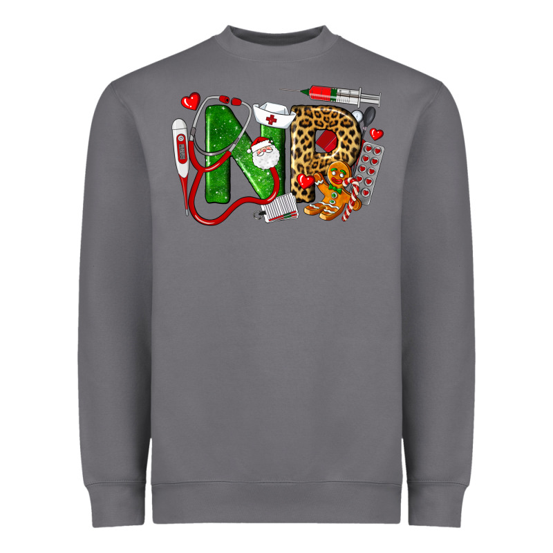 Christmas Nr Nurse Practitioner Nurse Heavyweight Sweatshirt by LillyAllenDesigns | Teevron