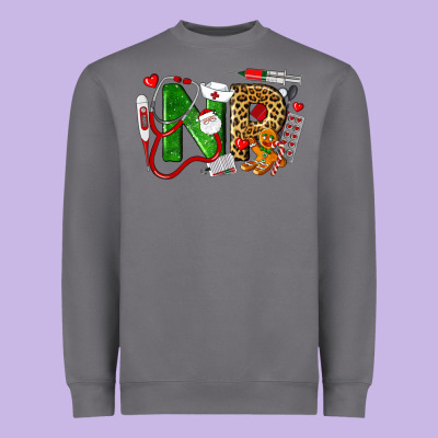 Christmas Nr Nurse Practitioner Nurse Heavyweight Sweatshirt Designed By Lillyallendesigns