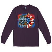 Plum Patriotic Sunflower Long Sleeve Tee - Jasminsmagicworld