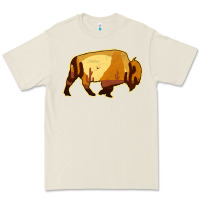 Bone Desert Landscape Bison Silhouette Premium Tee - Bettercallsaul