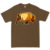 Cacao Desert Landscape Bison Silhouette Premium Tee - Bettercallsaul