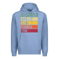 Colony Blue Keep Calm And Let Ezra Handle This Funny Retro Quote Premium Hoodie - minhPixels