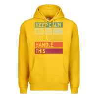 Lemon Keep Calm And Let Ezra Handle This Funny Retro Quote Premium Hoodie - minhPixels