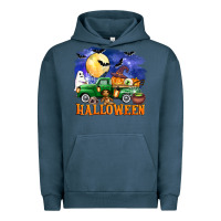 Pigment Midnight Navy halloween truck Urban Hoodie - AdoDesignShop