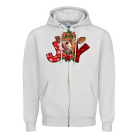 Dove Grey joy Zipper Hoodie - SublimationCraftShop