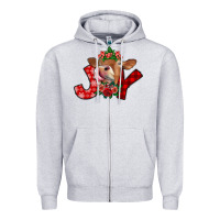 Heather Grey joy Zipper Hoodie - SublimationCraftShop