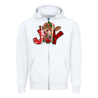 White joy Zipper Hoodie - SublimationCraftShop