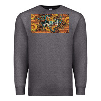 Charcoal Heather texas map bull skull sunflower leopard licence plate Premium Sweatshirt - Artiststas