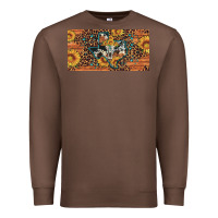 Chestnut texas map bull skull sunflower leopard licence plate Premium Sweatshirt - Artiststas