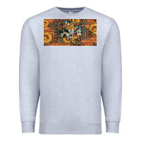 Heather Grey texas map bull skull sunflower leopard licence plate Premium Sweatshirt - Artiststas