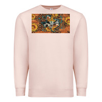 Pale Pink texas map bull skull sunflower leopard licence plate Premium Sweatshirt - Artiststas