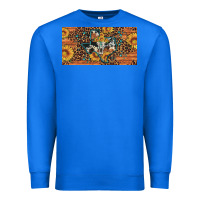 True Royal texas map bull skull sunflower leopard licence plate Premium Sweatshirt - Artiststas