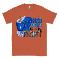 Copper Her fight is our fight Colon Cancer blue ribbon Classic Tee - NancyCooperArtShop