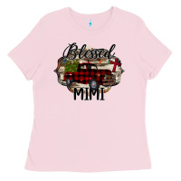 Bubblegum Pink Blessed Mimi Christmas Truck Ladies Tee - Bettercallsaul