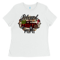White Blessed Mimi Christmas Truck Ladies Tee - Bettercallsaul