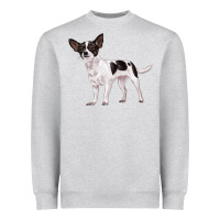 Heather Grey chihuahua Heavyweight Sweatshirt - LillyAllenDesigns