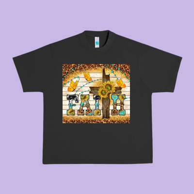 Faith With Cross Urban Heavy Tee Designed By Tumblerdesignbyshophia