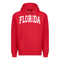Red Florida Crewneck Sweatshirt Sports College Style State Gifts Premium Hoodie - minhPixels