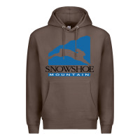 Coffee snowshoe mountain Premium Hoodie - minhPixels