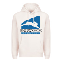 Pale Pink snowshoe mountain Premium Hoodie - minhPixels