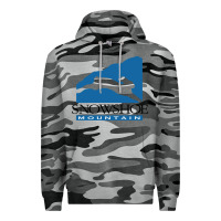 Slate Camo snowshoe mountain Premium Hoodie - minhPixels