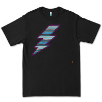 Black Purple Border Aztec Pattern Lightning Premium Tee - Bettercallsaul