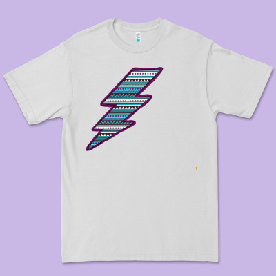 Purple Border Aztec Pattern Lightning Premium Tee Designed By Bettercallsaul