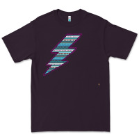 Plum Purple Border Aztec Pattern Lightning Premium Tee - Bettercallsaul