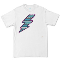 White Purple Border Aztec Pattern Lightning Premium Tee - Bettercallsaul