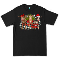 Black Merry Christmas Y'all Heifers Premium Tee - RanaPortraitStore