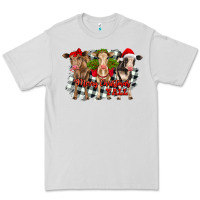 Dove Grey Merry Christmas Y'all Heifers Premium Tee - RanaPortraitStore
