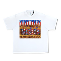 White 'merica Urban Heavy Tee - TumblerDesignByShophia
