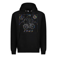 Black Bicycle Day 1943  LSD Acid Trip  Druffi gift Premium Hoodie - minhPixels