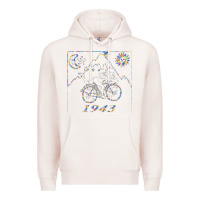 Pale Pink Bicycle Day 1943  LSD Acid Trip  Druffi gift Premium Hoodie - minhPixels
