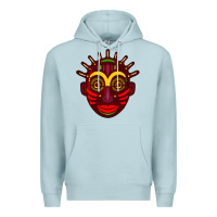 Blue Mist african masks 2 Premium Hoodie - BundleAndBundleShop