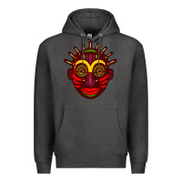 Charcoal Heather african masks 2 Premium Hoodie - BundleAndBundleShop