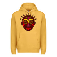 Mustard african masks 2 Premium Hoodie - BundleAndBundleShop