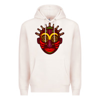 Pale Pink african masks 2 Premium Hoodie - BundleAndBundleShop