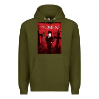 Army Green The Omen Horror Movie Premium Hoodie - minhPixels