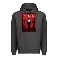 Charcoal Heather The Omen Horror Movie Premium Hoodie - minhPixels