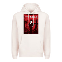 Pale Pink The Omen Horror Movie Premium Hoodie - minhPixels