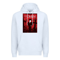 White The Omen Horror Movie Premium Hoodie - minhPixels
