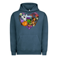 Pigment Midnight Navy halloween Urban Hoodie - AdoDesignShop