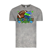 Cloud Rock Touchdown season American football green and blue Vintage Tee - HowdyJamesFarm