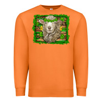 Carrot st patricks day sheep shamrock gold  serape leopard glitter Premium Sweatshirt - Artiststas